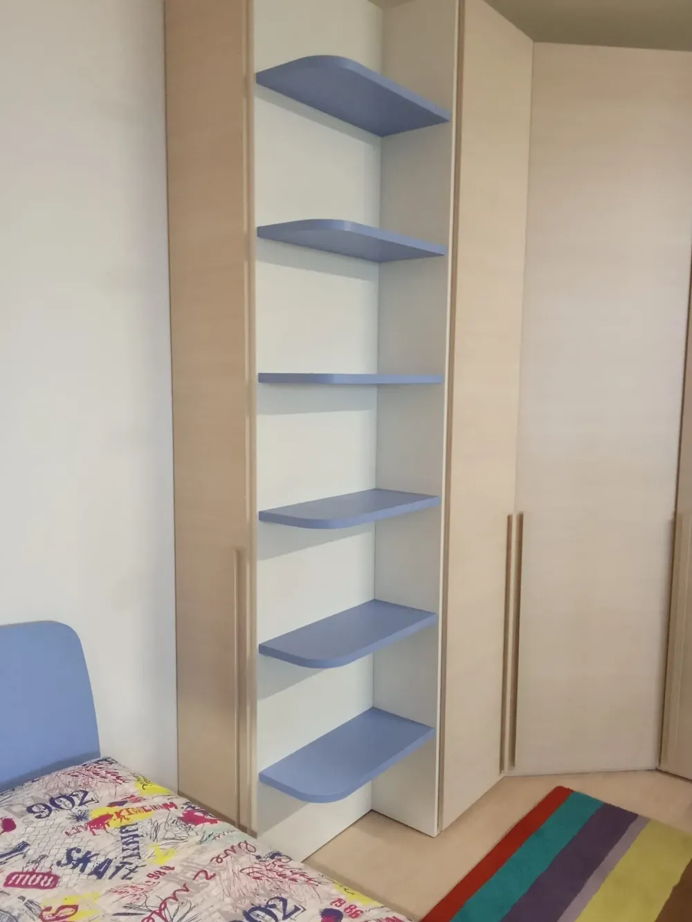 ZG Mobili CAMERETTA Fantasy bianco cocco e rovere a PREZZI OUTLET- Camerette