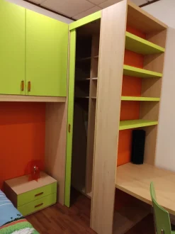 Mab Cameretta Fly team con letto a terra a prezzo Outlet- Camerette