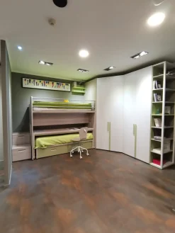 Cameretta Genius  con letto a castello scorrevole scontata Camerette