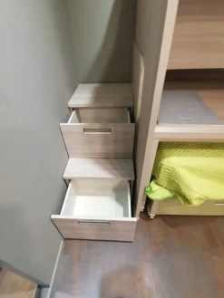 Cameretta Genius  con letto a castello scorrevole scontata Camerette