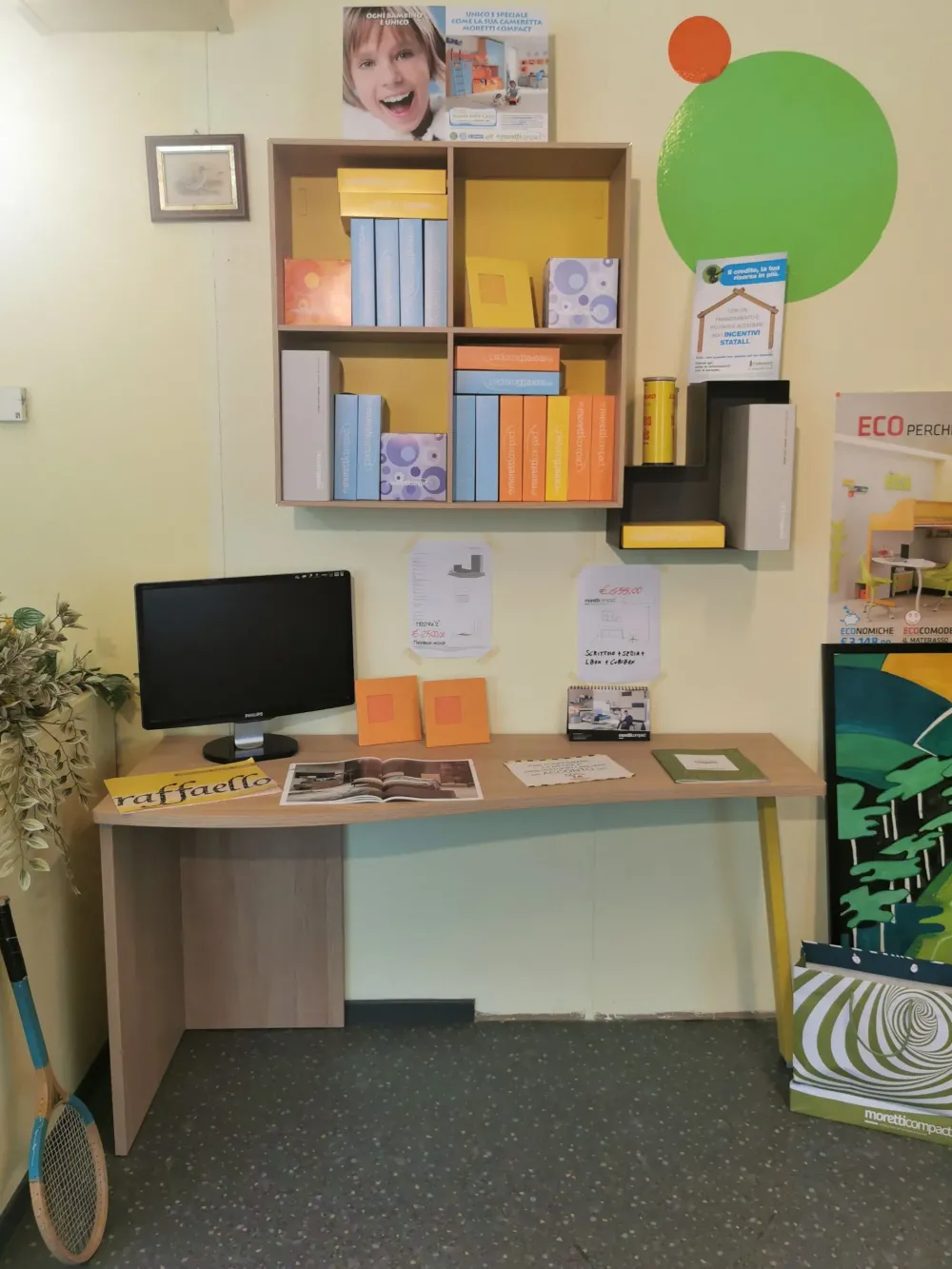 Clearance Cameretta in laccato opaco Young Moretti compact scontata a PREZZI OUTLET Camerette