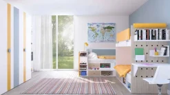 Cameretta in laminato materico Carol scontata a PREZZI OUTLET^Artigianale New