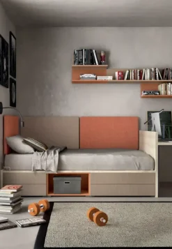 Cameretta in laminato materico Camera moderna per teenager scontata a PREZZI OUTLET^ZG Mobili Outlet