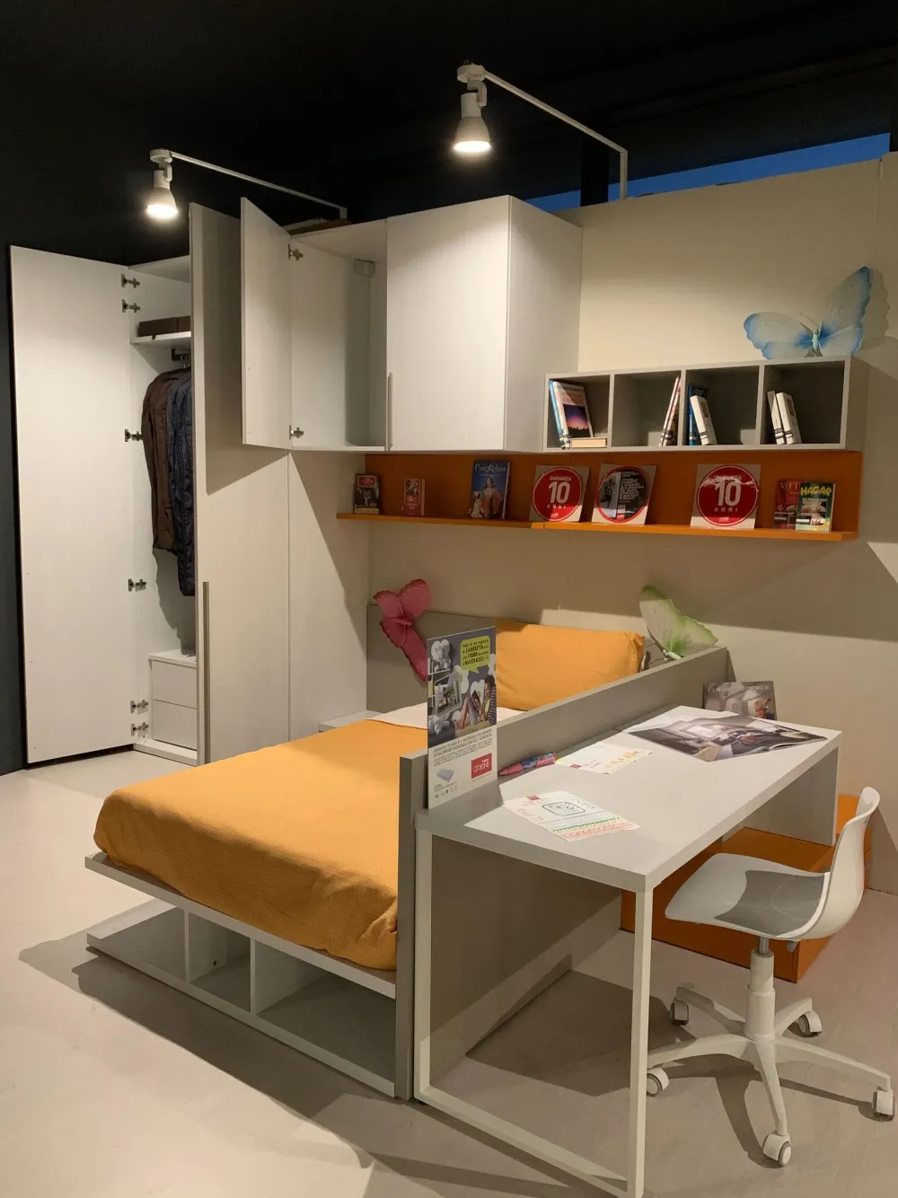 Discount Cameretta in laminato materico Quik scontata a PREZZI OUTLET Camerette