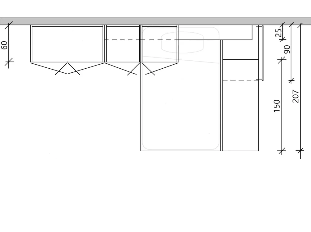 Discount Cameretta in laminato materico Quik scontata a PREZZI OUTLET Camerette