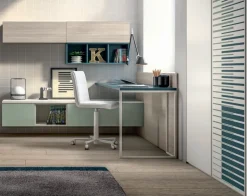 Md work Cameretta in laminato materico燴ara 101 scontata a PREZZI OUTLET- Camerette