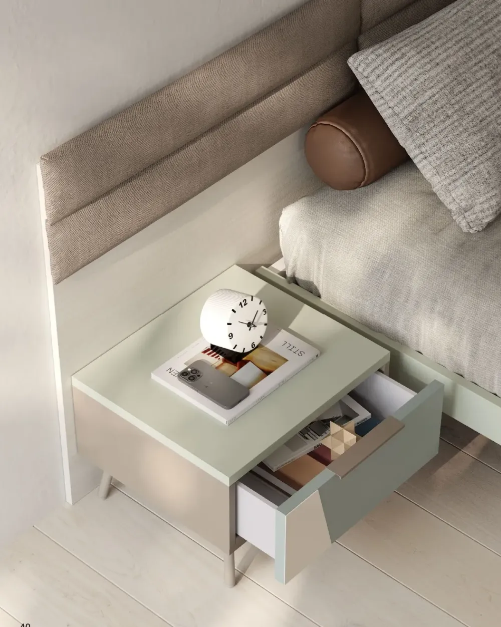 Cameretta in laminato materico Cameretta con scrivania in natural wood scontata a PREZZI OUTLET^Collezione esclusiva