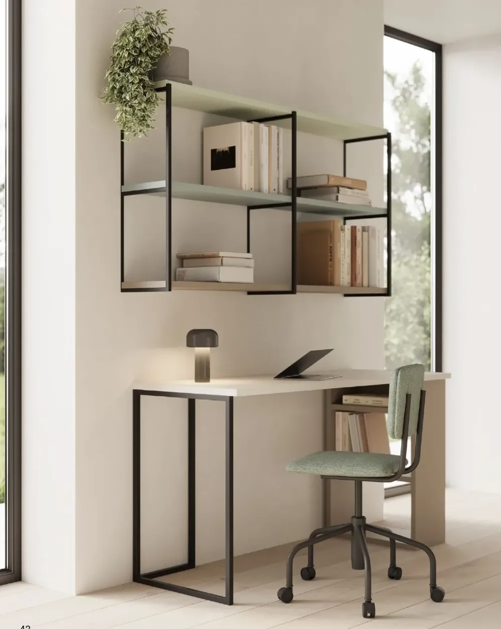 Cameretta in laminato materico Cameretta con scrivania in natural wood scontata a PREZZI OUTLET^Collezione esclusiva