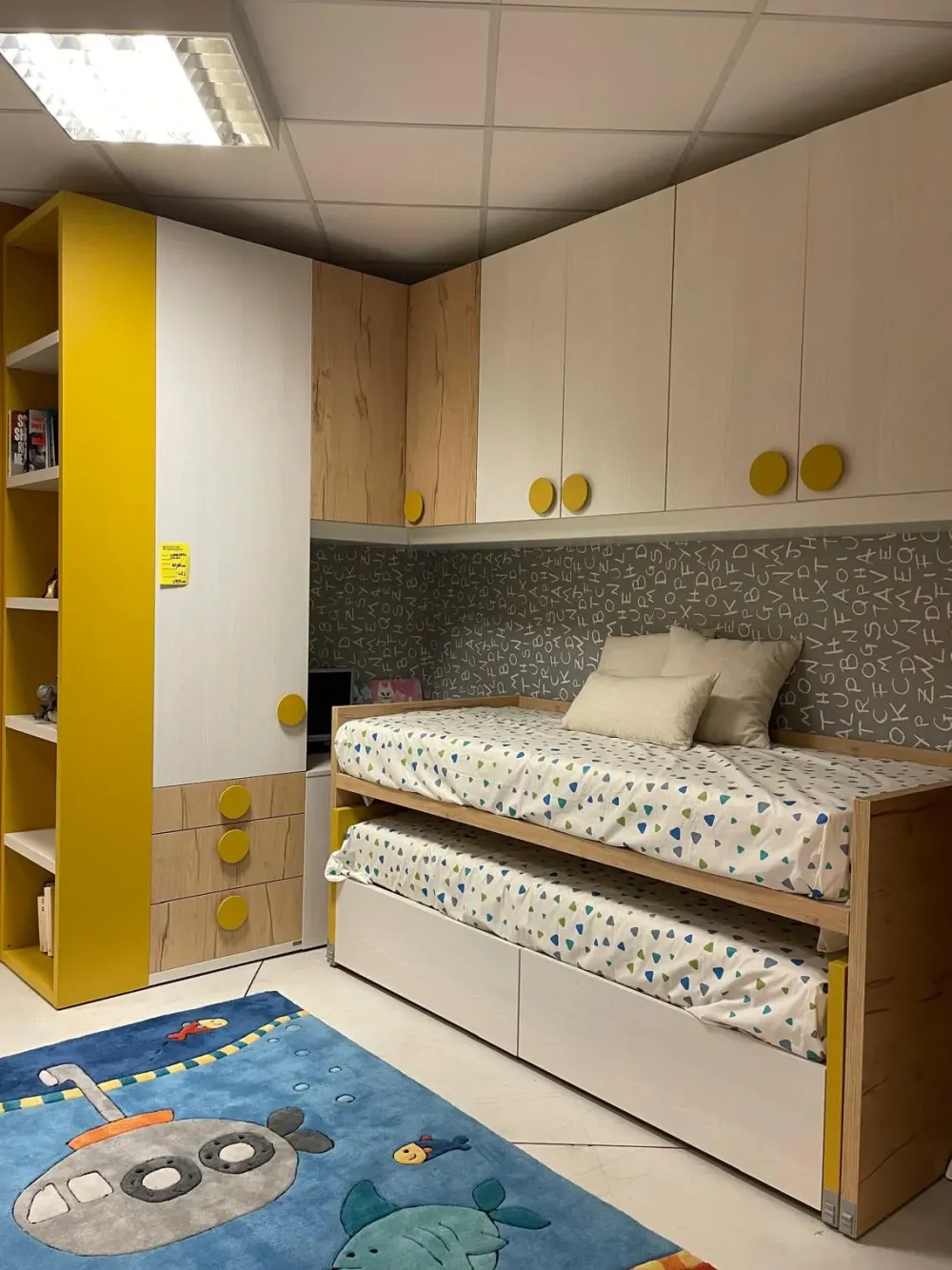 Doimo CityLine Cameretta in laminato materico Qik+archimete scontata a PREZZI OUTLET- Camerette