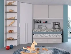 Imamobili Cameretta in laminato materico Composizione 01 ima mobili scontata a PREZZI OUTLET- Camerette