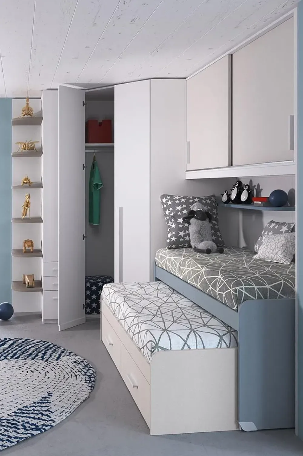 Imamobili Cameretta in laminato materico Composizione 01 ima mobili scontata a PREZZI OUTLET- Camerette