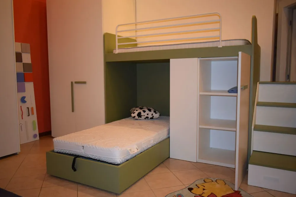 Collezione esclusiva Cameretta in laminato materico Camera mottes room scontata a PREZZI OUTLET- Camerette