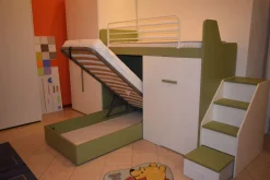 Collezione esclusiva Cameretta in laminato materico Camera mottes room scontata a PREZZI OUTLET- Camerette