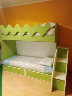 Sale Cameretta in laminato opaco Letto a castello scontata a PREZZI OUTLET Camerette