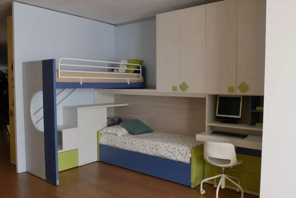 Best Cameretta in laminato opaco Geo scontata a PREZZI OUTLET Camerette