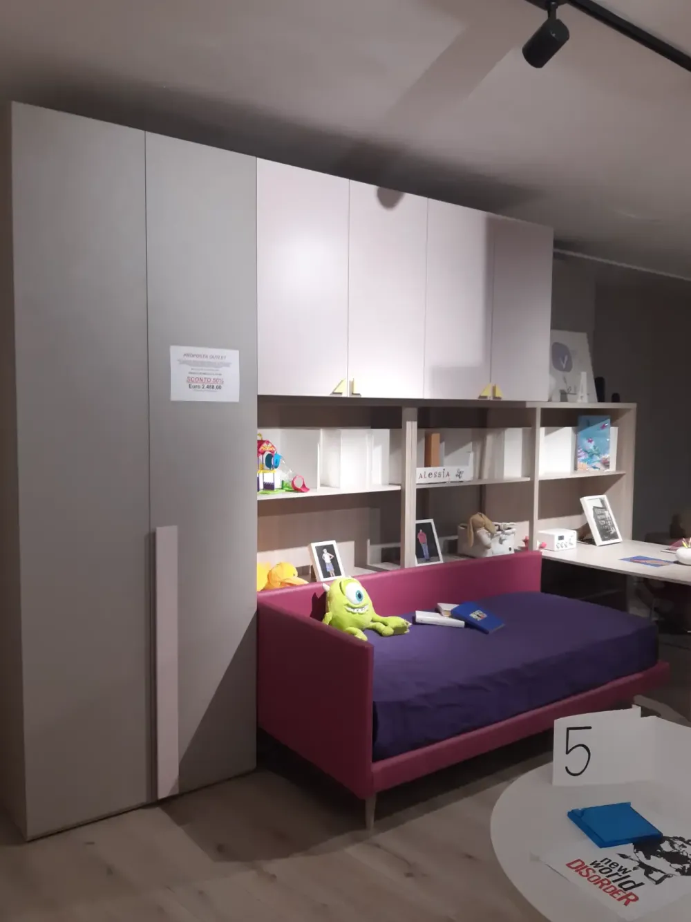 New Cameretta in laminato opaco Dielle box 1 scontata a PREZZI OUTLET Camerette