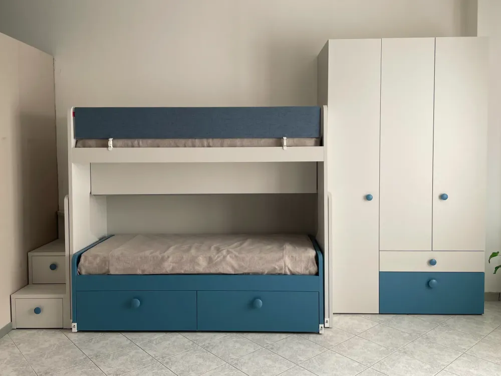 Outlet Cameretta in laminato opaco scontata a PREZZI OUTLET Camerette