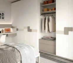 Doimo CityLine Cameretta in laminato opaco Qik l02 scontata a PREZZI OUTLET- Camerette