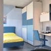 Discount Cameretta in laminato opaco Cameretta moretti blu Moretti compact scontata a PREZZI OUTLET Camerette