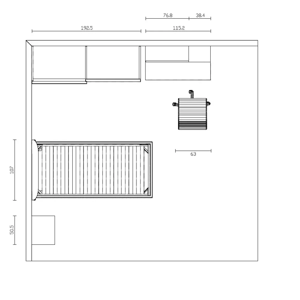Discount Cameretta in laminato opaco Cameretta moretti blu Moretti compact scontata a PREZZI OUTLET Camerette