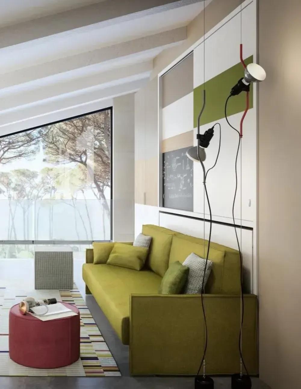 Clei Cameretta Kali ponte con letto a ponte a prezzo Outlet- Camerette