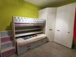 Moretti Compact Camerette Cameretta Kids Moretti compact con letto a castello scorrevole in offerta- Camerette