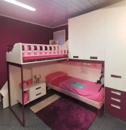 Moretti Compact Camerette Cameretta Kids Moretti compact con letto a soppalco a prezzo Outlet- Camerette