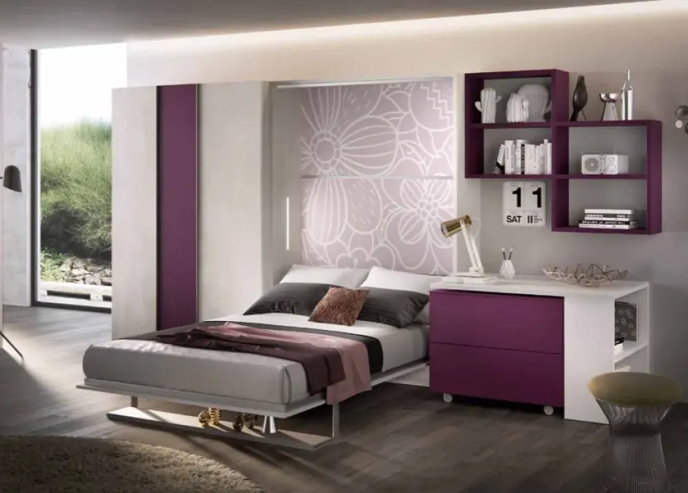 New Cameretta Letto fiore con letti a scomparsa in offerta Camerette