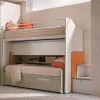 Cameretta Letto genius   con letto a castello scorrevole in offerta^Dielle Clearance
