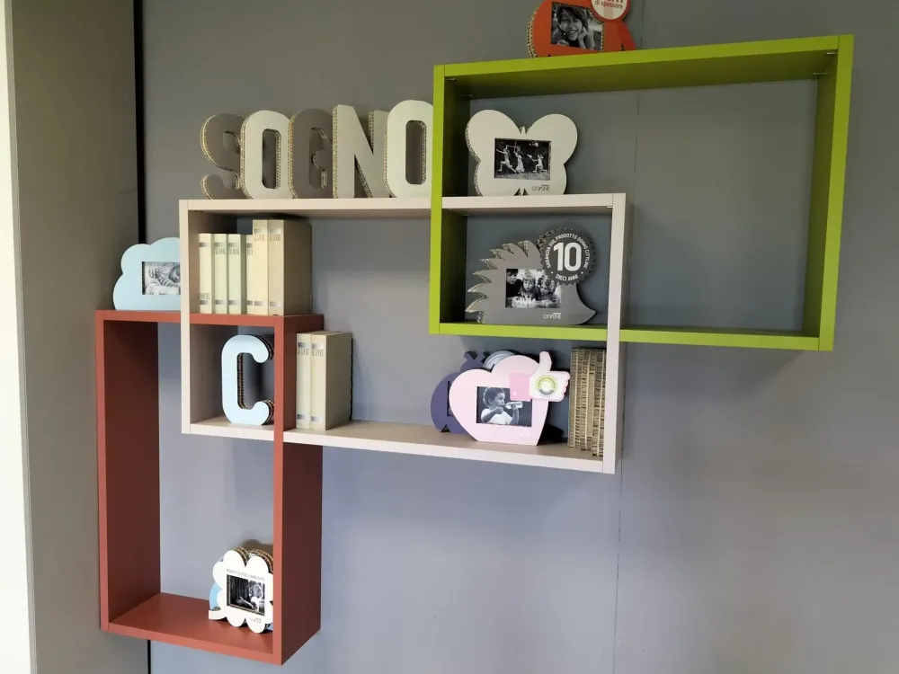 Doimo CityLine Cameretta Libreria over rise senza letto scontata- Camerette