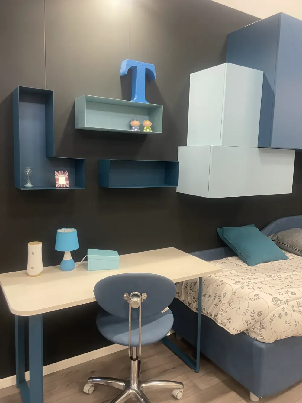 Cameretta Navy Moretti compact letti a terra scontata^Moretti Compact Camerette Online