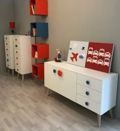 Battistella Cameretta Nidi senza letto in Offerta Outlet- Camerette