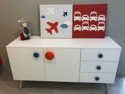 Battistella Cameretta Nidi senza letto in Offerta Outlet- Camerette