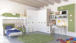 Cameretta Oasi con letto a soppalco a prezzo Outlet^Artigianale New