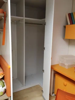 ZG Mobili Cameretta Oliver noce con letto a terra in offerta- Camerette