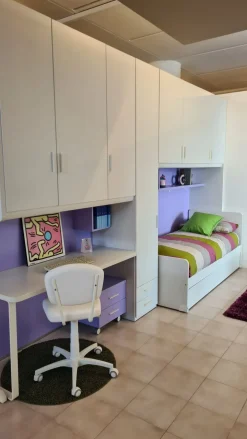 Cameretta Oliver   con letto a terra a prezzo Outlet^ZG Mobili Hot