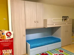 ZG Mobili Cameretta Oliver  con letto a castello scontata- Camerette