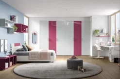 Cameretta Omnias in laminato opaco in Offerta Outlet Camerette