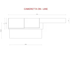 Cameretta On - line con letti a scomparsa in offerta^Mariani Plus