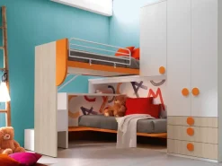 Cameretta Qik aramis  con letto a soppalco scontata^Doimo CityLine Best