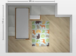 Cameretta Qik aramis con letto a soppalco scontata^Doimo CityLine Best