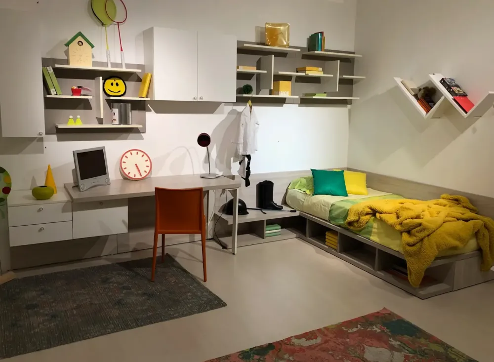 Doimo CityLine Cameretta Qik letti a terra a prezzo scontato- Camerette