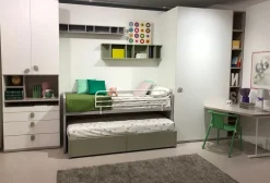 Cameretta Qik  con letto a soppalco scontata^Doimo CityLine