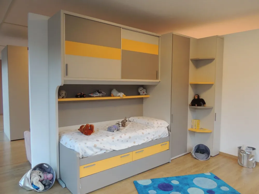 Doimo CityLine Cameretta Qik letti a terra in offerta- Camerette