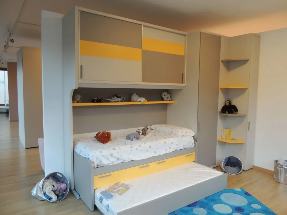 Doimo CityLine Cameretta Qik letti a terra in offerta- Camerette