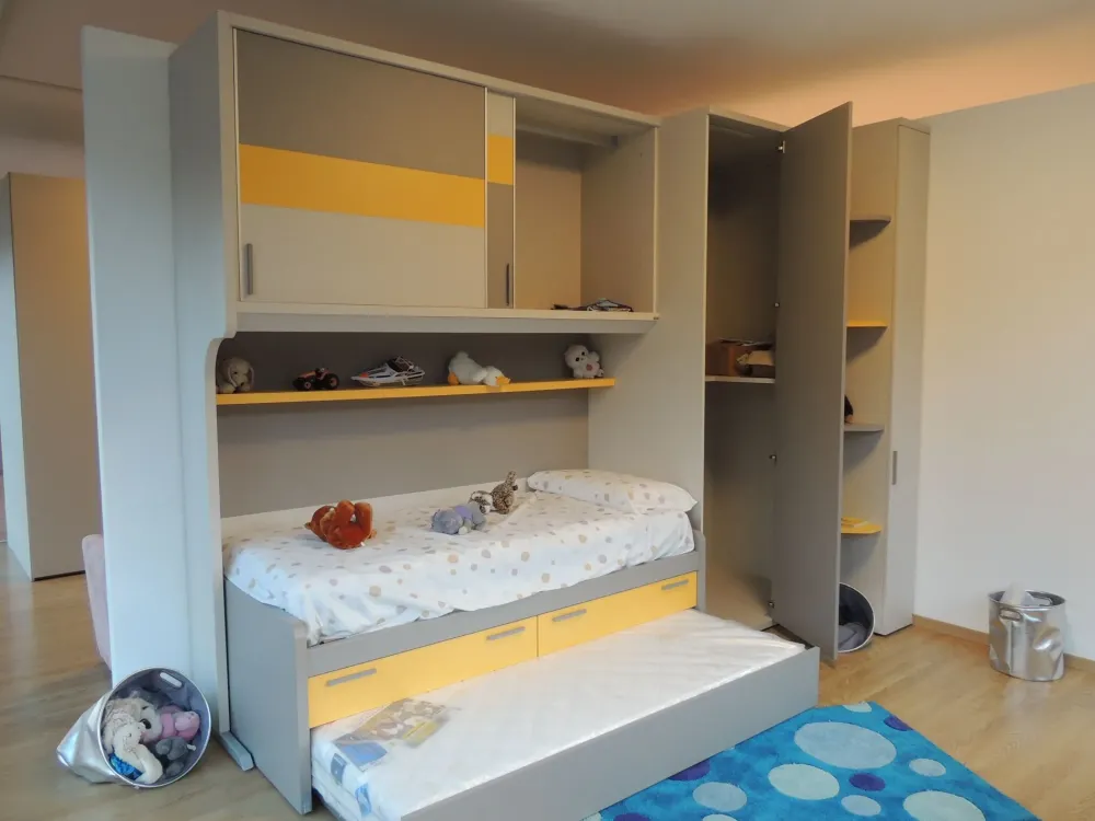 Doimo CityLine Cameretta Qik letti a terra in offerta- Camerette