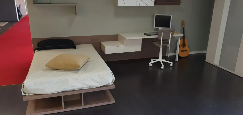 Doimo CityLine Cameretta Qik light louisiana con letto una piazza e mezza scontata- Camerette