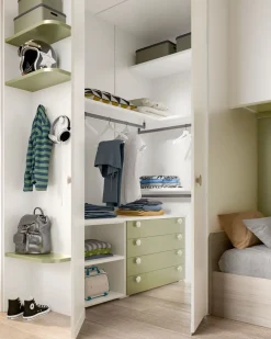 Collezione esclusiva Cameretta Room141 in laccato opaco a prezzo scontato- Camerette