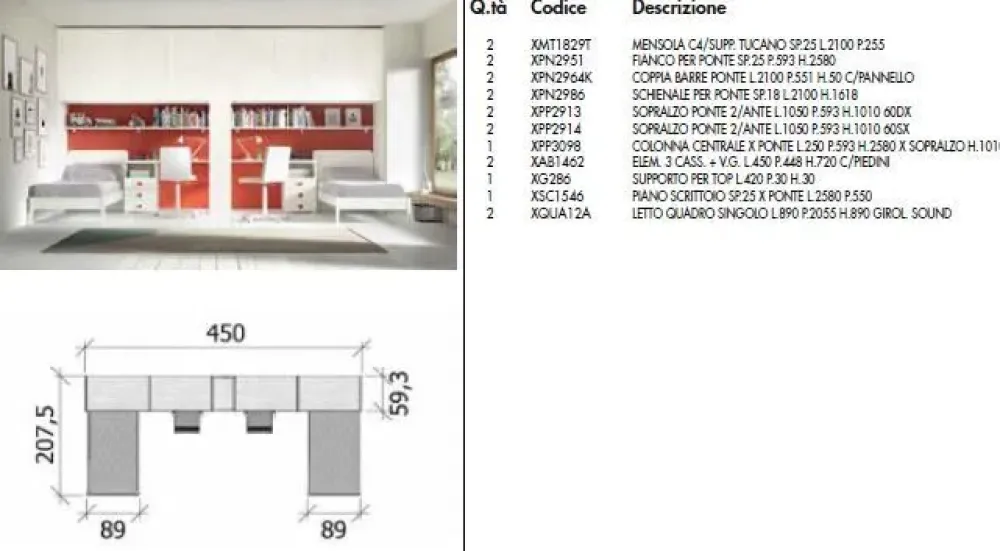 Cameretta Room143 con un ribasso imbattibile Camerette