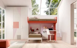 Cameretta Room168 con letto a castello a prezzo scontato^ZG Mobili Discount
